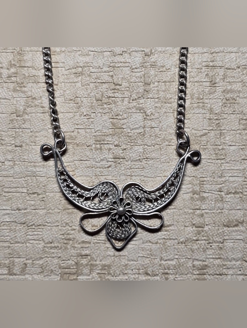 Vintage Sterling Silver Necklace